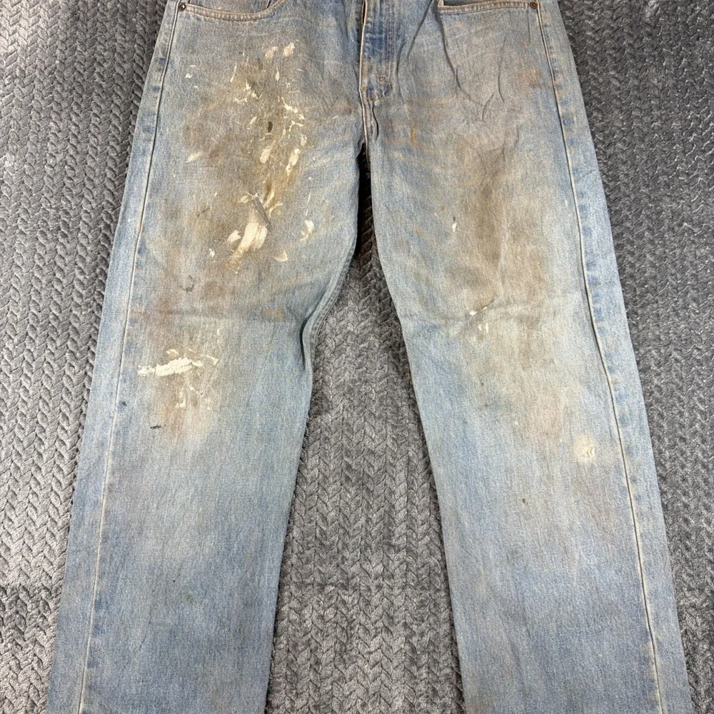 VTG Levis 581 Regular Straight Fit Red Tab‎ Denim Jeans W34 L36
